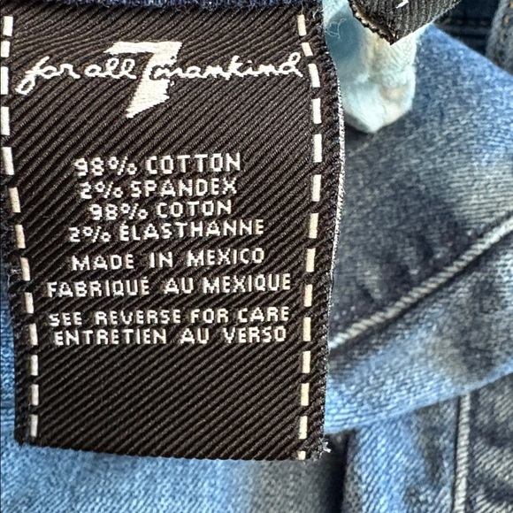 7 For All Mankind The Ankle Skinny Jeans Size 31 7fam - Picture 6 of 11